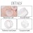 ZEJIA 3 Gram Sample Containers with Lids, 25 Count Tiny Sample Jars, 3ML Makeup Cosmetic Containers for Lip Balms, Lotion, Powder, Beauty Products(Clear Lids)