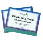 Oil Blotting Paper Sheets - Instantly Absorbs Excess Oil and Shine from Face without Smudging Makeup - Large size, 200 Tissues  (charcoal)