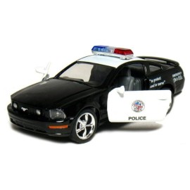 KiNSMART 2006 Ford Mustang GT Police Edition 1:38 Scale 5 Die Cast Metal Model Toy Car