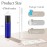 ZEJIA 10ml roller bottles for essential oils, 6 Pack Roll on Bottles, Cobalt Blue Thick Glass Roller Bottles for Oils, with Stainless Steel Roller Balls, 2 Droppers