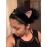 Ziper Cute Cat Usagi Moon Cosmetic Hairband shower headband (Black)