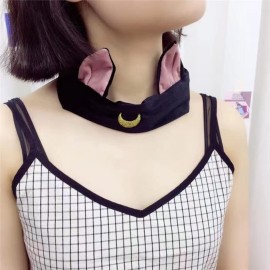 Ziper Cute Cat Usagi Moon Cosmetic Hairband shower headband (Black) Ziper Cute Cat Usagi Moon Cosmetic Hairband shower headband (Black)