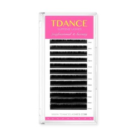 TDANCE Premium C Curl 0.18mm Thickness Semi Permanent Individual Eyelash Extensions Silk Classic Lashes Professional Salon Use Mixed 8-15mm Length In One Tray (C-0.18,8-15mm) TDANCE Premium C Curl 0.18mm Thickness Semi Permanent Individual Eyelash Extensions Silk Classic Lashes Professional Salon Use Mixed 8-15mm Length In One Tray (C-0.18,8-15mm)