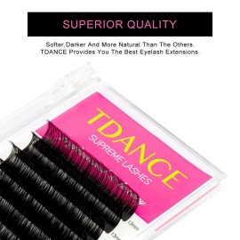 TDANCE Premium D Curl 0.15mm Thickness Semi Permanent Individual Eyelash Extensions Silk Classic Lashes Professional Salon Use Mixed 14-19mm Length In One Tray (D-0.15,14-19mm) TDANCE Premium D Curl 0.15mm Thickness Semi Permanent Individual Eyelash Extensions Silk Classic Lashes Professional Salon Use Mixed 14-19mm Length In One Tray (D-0.15,14-19mm)