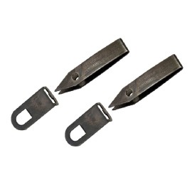 Uncle Bill\'s Sliver Gripper Tweezers Black Oxide Steel w/Keychain Clip (2-Pack)