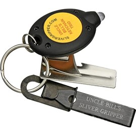 Uncle Bill\'s Sliver Gripper Tweezers Black Oxide Steel w/Keychain Clip (2-Pack) Uncle Bill\'s Sliver Gripper Tweezers Black Oxide Steel w/Keychain Clip (2-Pack)