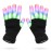 Luwint LED Colorful Flashing Finger Lighting Gloves, Glow Rave Cool Toys for Adult Teens