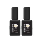 Eternal Top Coat Gel Nail Polish - 13.5 mL Hybrid Ultra Fast Drying & Long Lasting Gel Finish Top Coat with No UV Lamp Needed - Nail Color Protection and Gel-Like Finish Fingernail for Women - 2 Pack