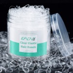 EAONE Clear Elastic Hair Rubber Bands, 2500pcs No Damage Mini Hair Ties Small Tiny Ponytail Holder, Hairstyling Accessories for Women Girls, 20mm in Diameter and 2mm in Width