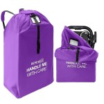 reperkid Large Stroller Bag for Airplane Travel, Purple, 47 H x 24 W x 15 D, Fits Most Large, Single, Double, Jogging Strollers - Premium Waterproof Cover, Adjustable Shoulder Straps