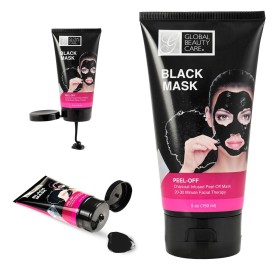Global Beauty Care 5 oz 150 ml Black Peel-Off Mask: Charcoal Infused Peel-Off Mask