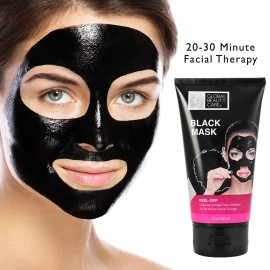 Global Beauty Care 5 oz 150 ml Black Peel-Off Mask: Charcoal Infused Peel-Off Mask