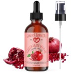 SALE! 4oz Pomegranate Seed Oil, 100% Pure and Natural, Organic and Rich in Antioxidants for Supple, Soft Skin and Hair - Includes Dropper & Pump