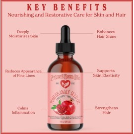 SALE! 4oz Pomegranate Seed Oil, 100% Pure and Natural, Organic and Rich in Antioxidants for Supple, Soft Skin and Hair - Includes Dropper & Pump SALE! 4oz Pomegranate Seed Oil, 100% Pure and Natural, Organic and Rich in Antioxidants for Supple, Soft Skin and Hair - Includes Dropper & Pump