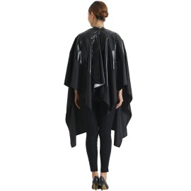 SMARTHAIR Professional Salon Cape Polyester Haircut Apron Shampoo & Chemical Resistant Haircut Cape,54x62,Black,C007013C-B SMARTHAIR Professional Salon Cape Polyester Haircut Apron Shampoo & Chemical Resistant Haircut Cape,54x62,Black,C007013C-B