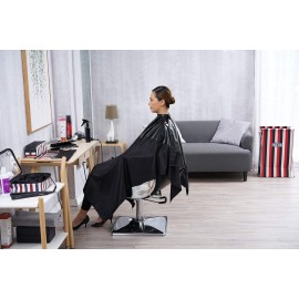 SMARTHAIR Professional Salon Cape Polyester Haircut Apron Shampoo & Chemical Resistant Haircut Cape,54x62,Black,C007013C-B SMARTHAIR Professional Salon Cape Polyester Haircut Apron Shampoo & Chemical Resistant Haircut Cape,54x62,Black,C007013C-B