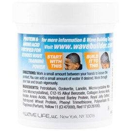 WaveBuilder Deep Wave Forming Pomade | Original Formula Builds, Creates, Holds, Defines Hair Waves, 3 Oz WaveBuilder Deep Wave Forming Pomade | Original Formula Builds, Creates, Holds, Defines Hair Waves, 3 Oz