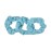 Small Scrunchies Cotton Hair Bobble - Set of 3 - Sky Blue