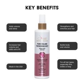 Miracle Elixir Collection Joyce Giraud Volumizing & Thickening Mist, Adds Body & Fullness, Cherry Almond Scent, 8 Fl. Oz Miracle Elixir Collection Joyce Giraud Volumizing & Thickening Mist, Adds Body & Fullness, Cherry Almond Scent, 8 Fl. Oz