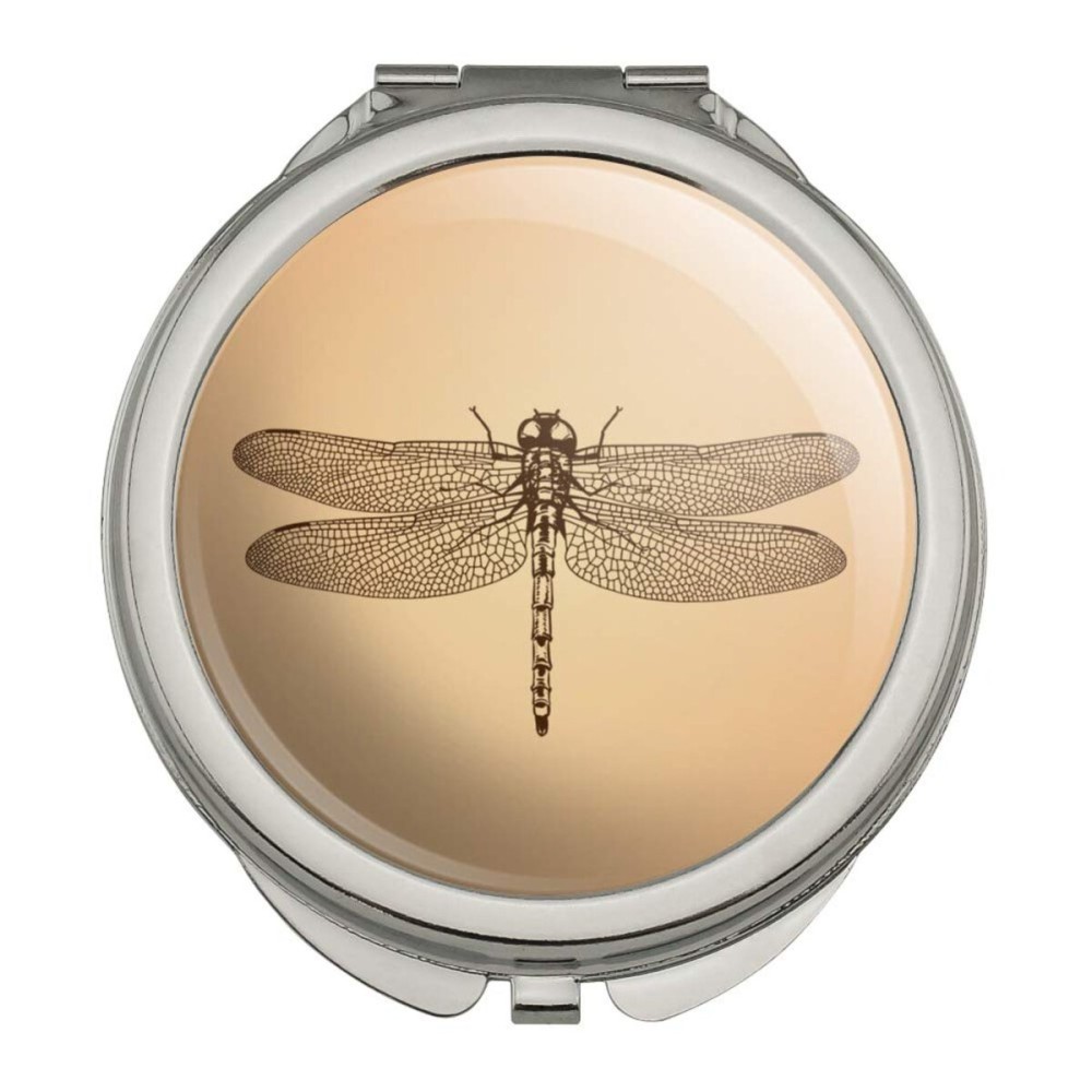 GRAPHICS & MORE Dragonfly Vintage Insect Compact Travel Purse Handbag Makeup Mirror