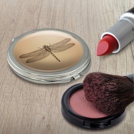 GRAPHICS & MORE Dragonfly Vintage Insect Compact Travel Purse Handbag Makeup Mirror