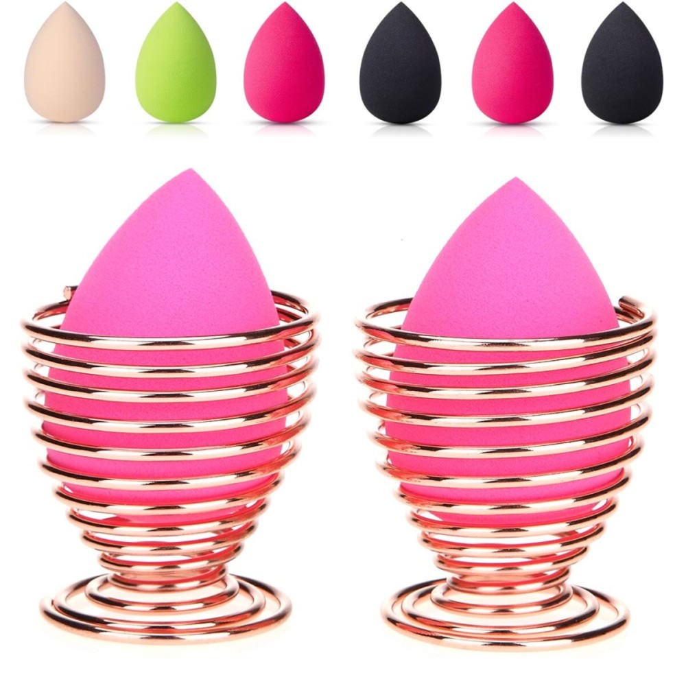 LanMa Beauty Sponge Blender Holder,(2 Pack Rose Gold) Makeup Sponge Drying Stand Storage Egg Powder Puff Display Stand LanMa Beauty Sponge Blender Holder,(2 Pack Rose Gold) Makeup Sponge Drying Stand Storage Egg Powder Puff Display Stand