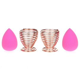 LanMa Beauty Sponge Blender Holder,(2 Pack Rose Gold) Makeup Sponge Drying Stand Storage Egg Powder Puff Display Stand LanMa Beauty Sponge Blender Holder,(2 Pack Rose Gold) Makeup Sponge Drying Stand Storage Egg Powder Puff Display Stand