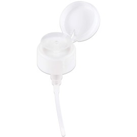 7oz Clear Push Down Pump Dispenser Empty Refillerble Bottle with Flip Top Cap - for Nail Polish, Travel, Cosmetics Packaging