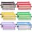 Bememo 12 Pieces 6 Colors Zipper Mesh Pouch Multipurpose Travel Bag for Cosmetics Offices Supplies Travel Accessories