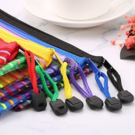 Bememo 12 Pieces 6 Colors Zipper Mesh Pouch Multipurpose Travel Bag for Cosmetics Offices Supplies Travel Accessories