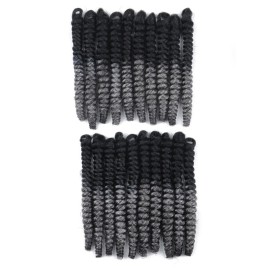 Haolocs 3 Packs Saniay Curl Crochet Braids Short Crochet Braiding Bouncy Twist Spiral Curls Jamaican Twist Hair Extensions 20 Strands/Pack (Tgrey, 6 * 20 inch) Haolocs 3 Packs Saniay Curl Crochet Braids Short Crochet Braiding Bouncy Twist Spiral Curls Jamaican Twist Hair Extensions 20 Strands/Pack (Tgrey, 6 * 20 inch)