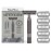ROCKWELL RAZORS 2C Gunmetal Chrome Double Edge Safety Razor With Adjustable Shave Settings and 5 Fully Recyclable Razor Blades. Reusable Safety Razors for Men and Women