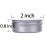 1 Ounce Aluminum Tin Jar Refillable Containers 30ml Aluminum Screw Lid Round Tin Container Bottle for Cosmetic,Lip Balm, Cream, 12 Pack.