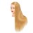 Training Head 26-28 Mannequin Head Hair Styling Manikin Cosmetology Doll Head Synthetic Fiber Hair Hairdressing Training Model Free Clamp (1711W2720)