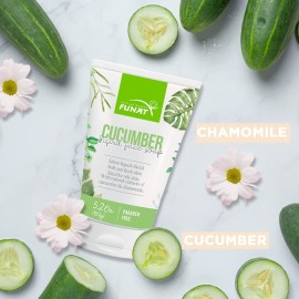 Funat Cucumber with Chamomille Face Liquid Organic Gel Facial Foam Cleanser Moisturizer Oily Skin Paraben-Free 5.2 Oz-150 g