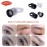 Ink Ring, 100pcs Ink Ring Pigment Ink Holder Container Cup with Sponge Eyebrow Kits Ink for Tattooing (Black Ring, White Cup)