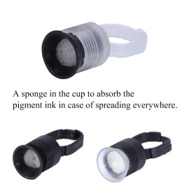 Ink Ring, 100pcs Ink Ring Pigment Ink Holder Container Cup with Sponge Eyebrow Kits Ink for Tattooing (Black Ring, White Cup) Ink Ring, 100pcs Ink Ring Pigment Ink Holder Container Cup with Sponge Eyebrow Kits Ink for Tattooing (Black Ring, White Cup)