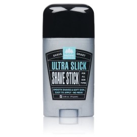 Pacific Shaving Company Ultra Slick Shave Stick - No Mess Body Shaving Stick with Moisturizing Coconut Oil - Travel-Friendly, Good for All Skin Types, Unisex (2.5 Oz)