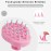 FREATECH Massager Shampoo Brush with Soft Silicone Bristles for Scalp Care, Shower Hair Scalp Scrubber Exfoliator for Dandruff Removal and Hair Growth, Wet & Dry for Men, Women and Kids, Pink