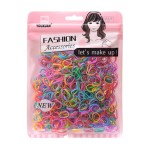 Youxuan Kids Elastics No Damage Colored Hair Bands Fashion Girls Hair Ties 1000 Count Small Size