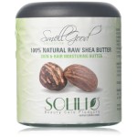 SmellGood - Pure Unrefined Shea Butter, totally natural and organic, ivory color, packed in 8OZ Jar, 4 Units