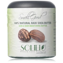 SmellGood - Pure Unrefined Shea Butter, totally natural and organic, ivory color, packed in 8OZ Jar, 4 Units SmellGood - Pure Unrefined Shea Butter, totally natural and organic, ivory color, packed in 8OZ Jar, 4 Units