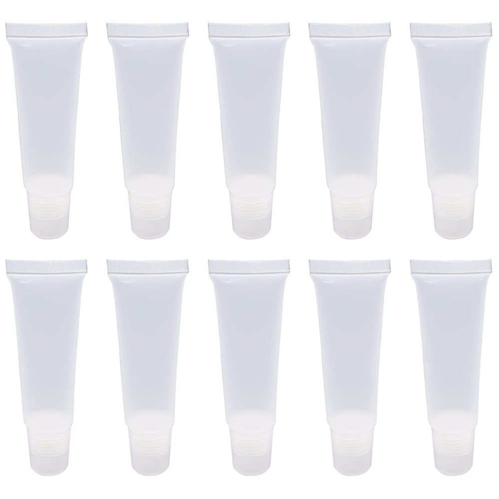 Ewanda store 50PCS 10ml Empty Lip Gloss Balm Tubes Lip Gloss Containers Cute Lipgloss Supplies Squeeze Tubes with Bevel Stoppers Ewanda store 50PCS 10ml Empty Lip Gloss Balm Tubes Lip Gloss Containers Cute Lipgloss Supplies Squeeze Tubes with Bevel Stoppers