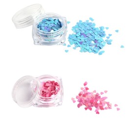 WOKOTO 12 Colors Heart-shaped Nail Art Glitter Sequins Holographic Laser Paillettes Mix Colors Sequins For Nail Art Decoration Eye Make Up Decoration WOKOTO 12 Colors Heart-shaped Nail Art Glitter Sequins Holographic Laser Paillettes Mix Colors Sequins For Nail Art Decoration Eye Make Up Decoration