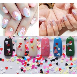WOKOTO 12 Colors Heart-shaped Nail Art Glitter Sequins Holographic Laser Paillettes Mix Colors Sequins For Nail Art Decoration Eye Make Up Decoration WOKOTO 12 Colors Heart-shaped Nail Art Glitter Sequins Holographic Laser Paillettes Mix Colors Sequins For Nail Art Decoration Eye Make Up Decoration