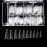 VIVACE Clear Long Stiletto 500pcs Artificial Fake Gel Nail Tips,10 Sizes With Clear Plastic Case For Nail Salon