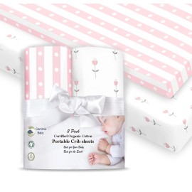 100% Organic Cotton Fitted Mattress Sheets for Gra..