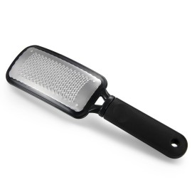 Vtrem Colossal Foot Rasp Foot File Callus Remover Professional Pedicure Foot File Kit Stainless Steel File Heel Scraper for Feet to Removes Hard Skin, Can Be Used on Wet and Dry Feet, Black