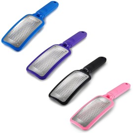 Vtrem Colossal Foot Rasp Foot File Callus Remover Professional Pedicure Foot File Kit Stainless Steel File Heel Scraper for Feet to Removes Hard Skin, Can Be Used on Wet and Dry Feet, Black