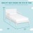 Dream On Me 648-WHT Brookside Toddler Bed, 53lx29bx28h inches, White